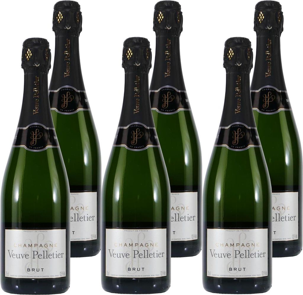Veuve Pelletier Champagne Brut 2本セット Champagner Veuve Pelletier brut (6 x 0,75L) Champagner