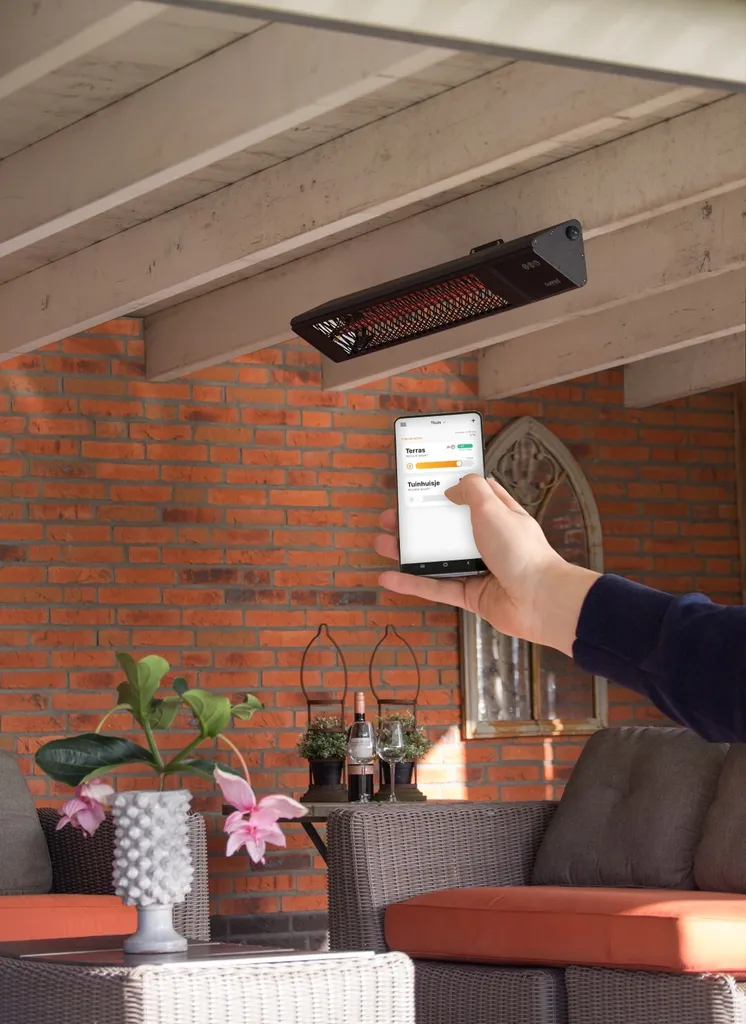 Chauffage Extérieur Triangle Dark Smart 2500W avec Variateur et App - 8