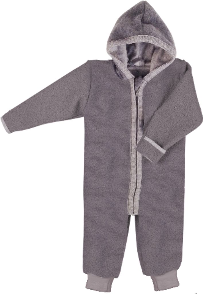 iobio Overall Wollwalk anthrazit 86/92