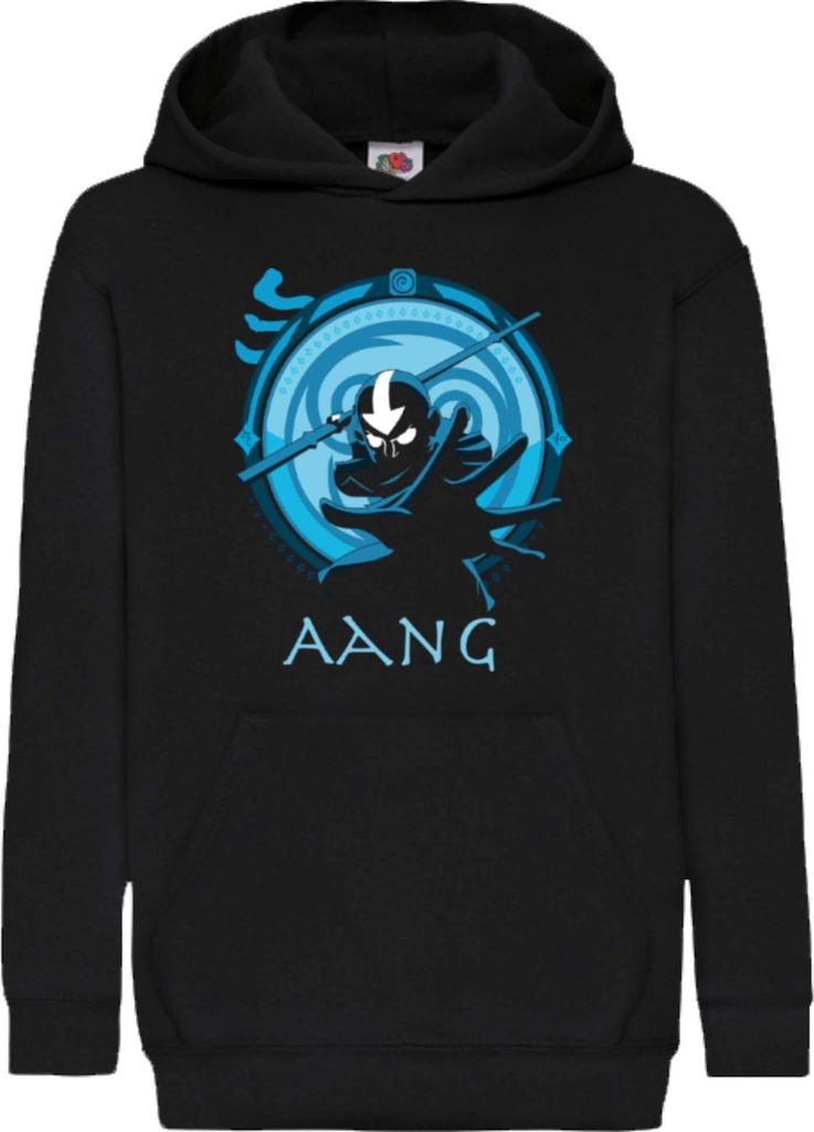 Kinder Kapuzenpullover Japan Manga Anime Comics Animation Avatar 4, 12-13 Jahr - 152 / Schwarz