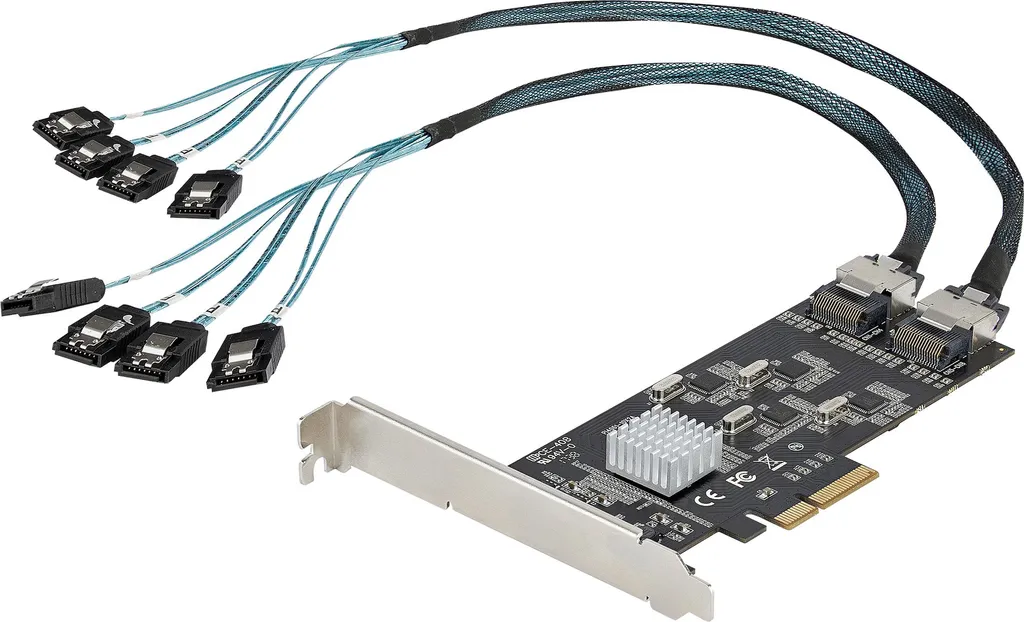 StarTech.com Contrôleur SATA PCIe 8 ports - Carte d'extension 6Gbps