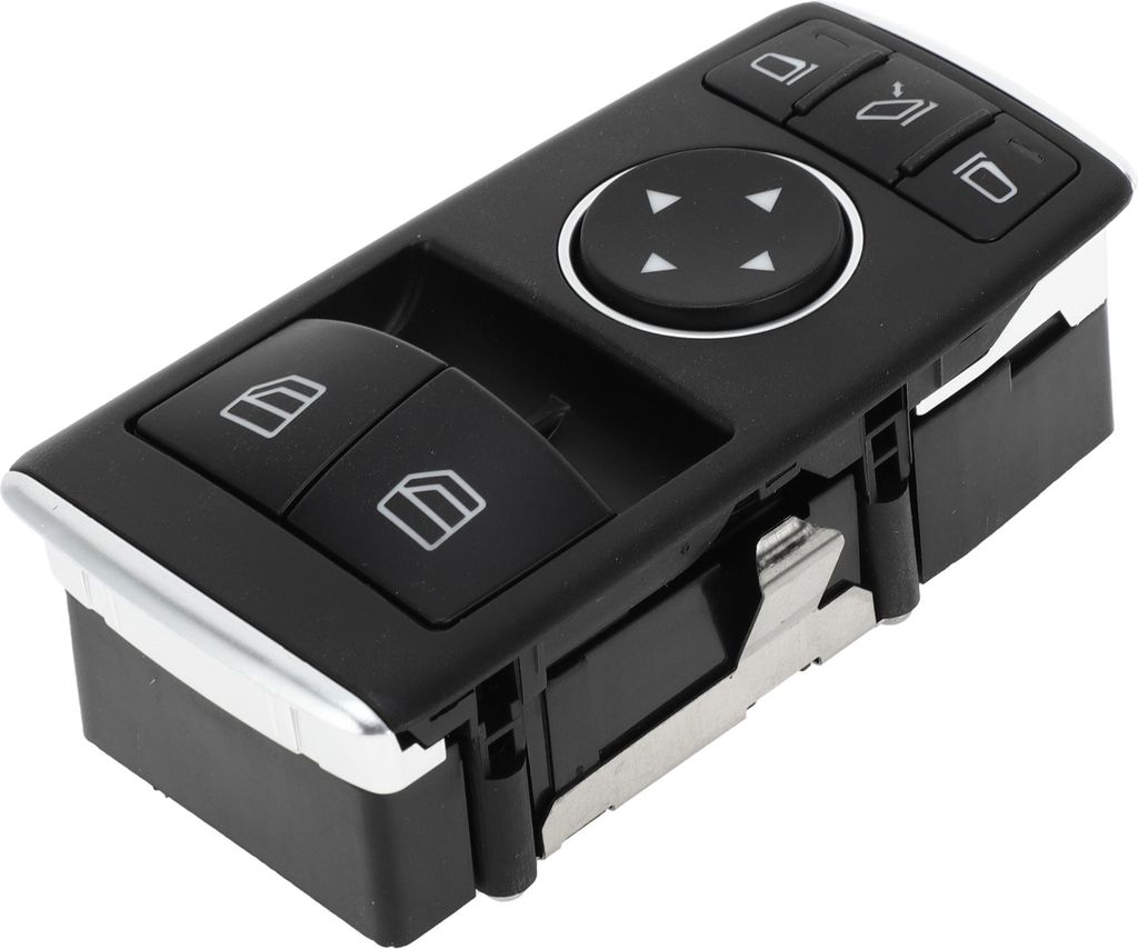 Elektrischer Fensterschalter Nr. 1729056900 Fenstersteuerschalter für Mercedes-Benz C250 C350 C63 für AMG Kunststoff Schwarz