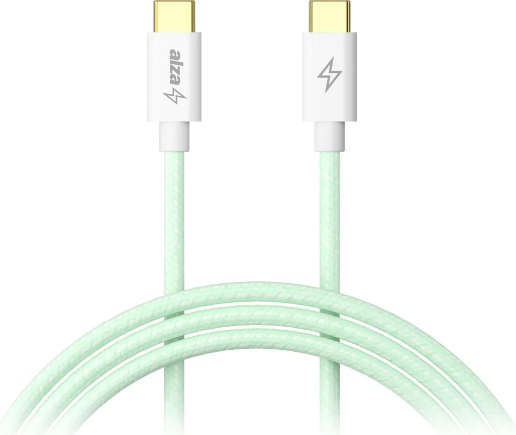 Câble USB-C 100W AlzaPower CompactCore 2m avec Charge Rapide Vert - 2