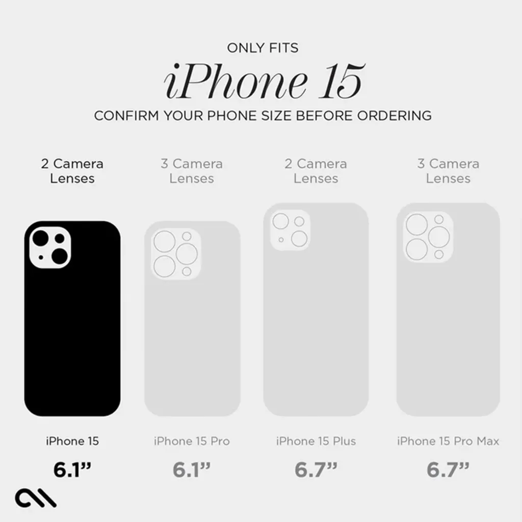 Étui de protection iPhone 15 MagSafe transparent avec motif nacre - 13