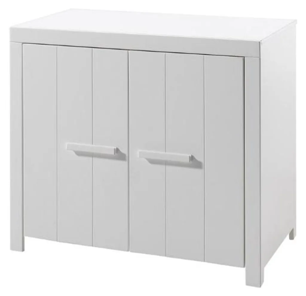 Optimisez l'espace bébé avec la commode Erik blanche 2 portes - 3