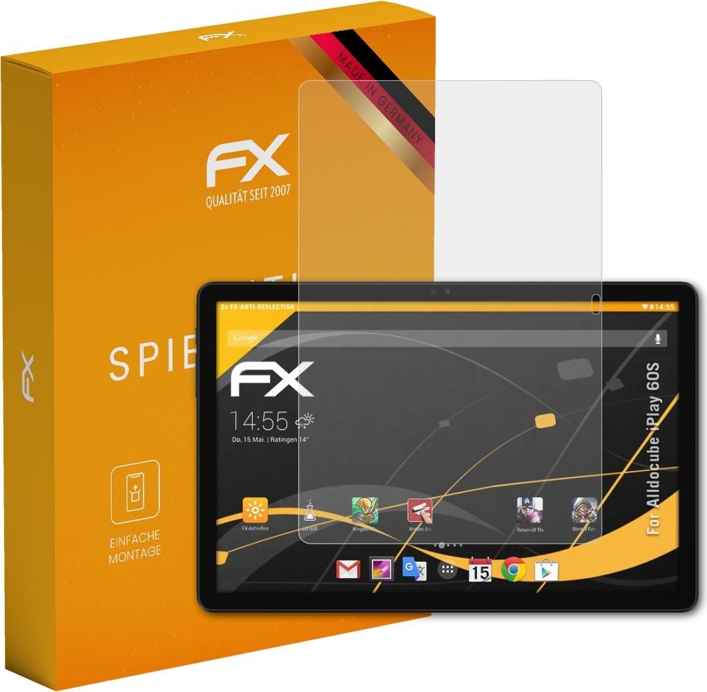 atFoliX FX-Antireflex 2x Schutzfolie kompatibel mit Alldocube iPlay 60S Displayfolie
