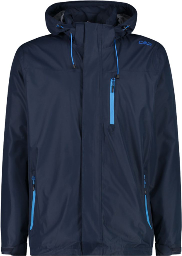 Cmp Man Jacket Zip Hood With Ventilatio N950 Black Blue 54