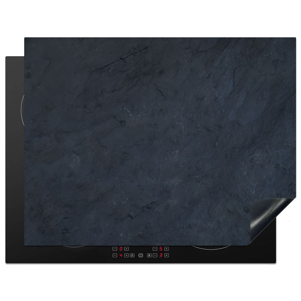KitchenYeah Herdabdeckplatte Zement - Industrie - Beton , 77x59cm, Küche Deko, Glaskeramikkochfeld Herdabdeckung, Abdeckplatte fùr Kochfeld