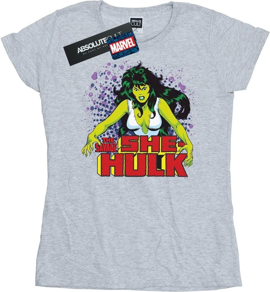 Marvel - "The Savage" T-Shirt für Damen BI34393 (XL) (Grau)