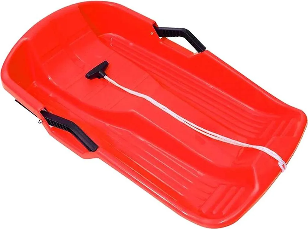 Mini Luge Renforcée Type Snowboard Rouge 67cm pour Neige - Câble & Frein