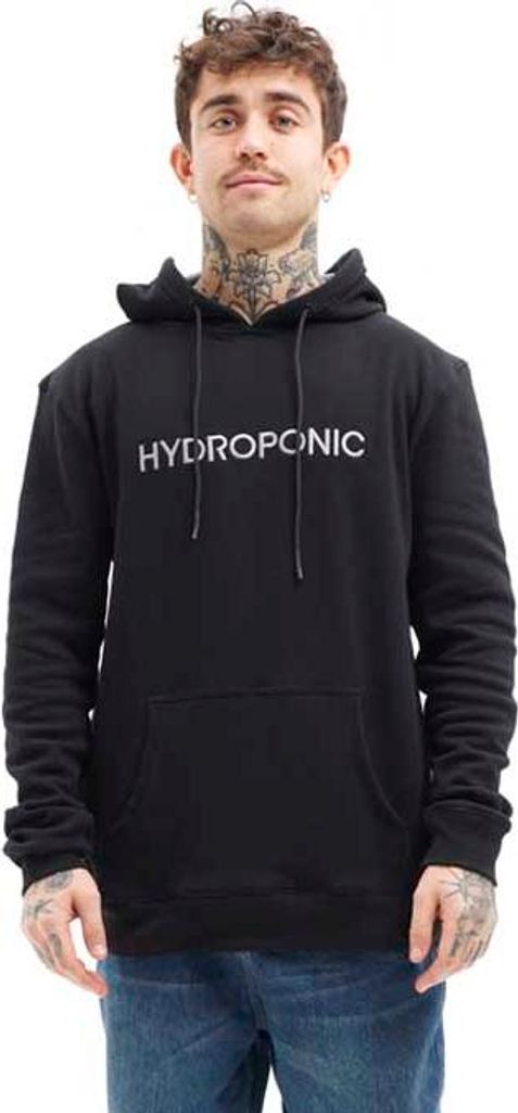 Hydroponic Brand Kapuzenpullover Schwarz S Herren Schwarz S