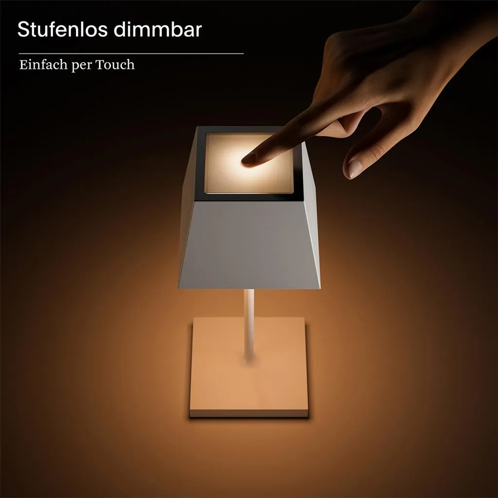 Lampe de Table Sans Fil pour Terrasse et Salon IP54 Blanc Sigor Mini - 4