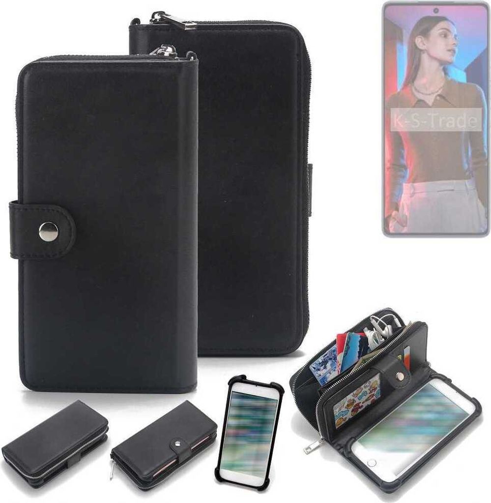 K-S-Trade 2in1 Handyhülle Schutzhülle kompatibel mit Tecno Camon 20 Pro 5G & Portemonnee Cover Handy Hülle Case Etui Geldbörse Wallet Bookstyle