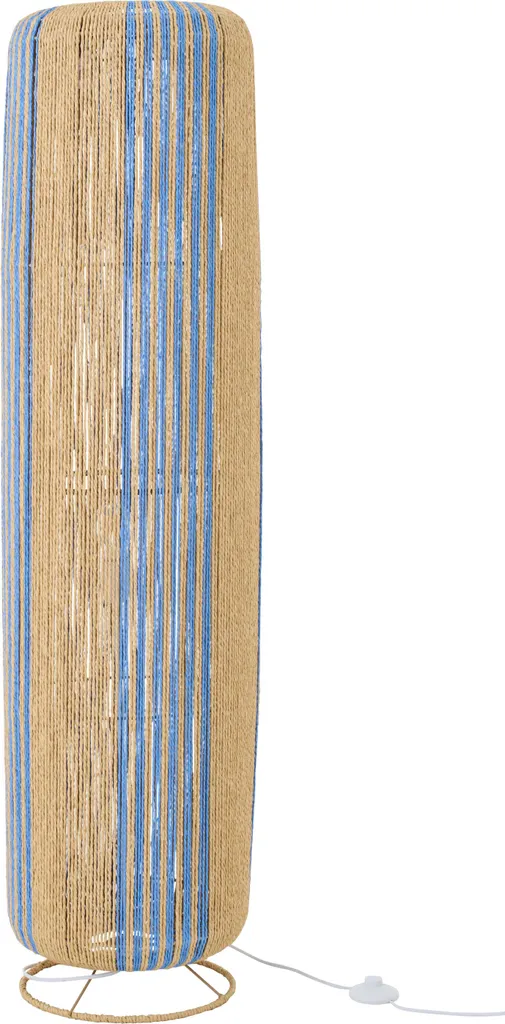 Luminaire Cylindre Métal Bleu et Naturel J-Line Large Haute Qualité