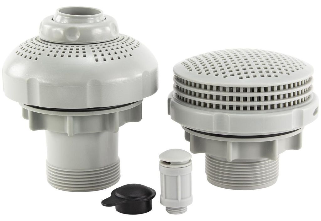 INTEX 25025 Set di 2 pezzi di gommini a parete con ugello 4 Immagine del prodotto 
