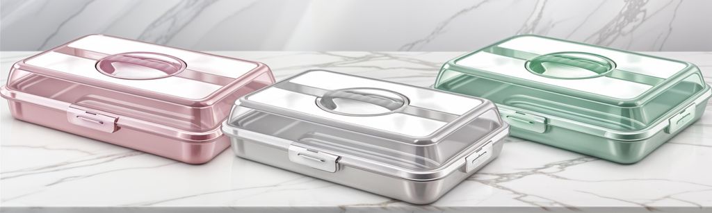 Kuketo | Pudełko na ciasto XL 43 x 29,5 x 10 cm z pokrywką Zdjęcie produktu 