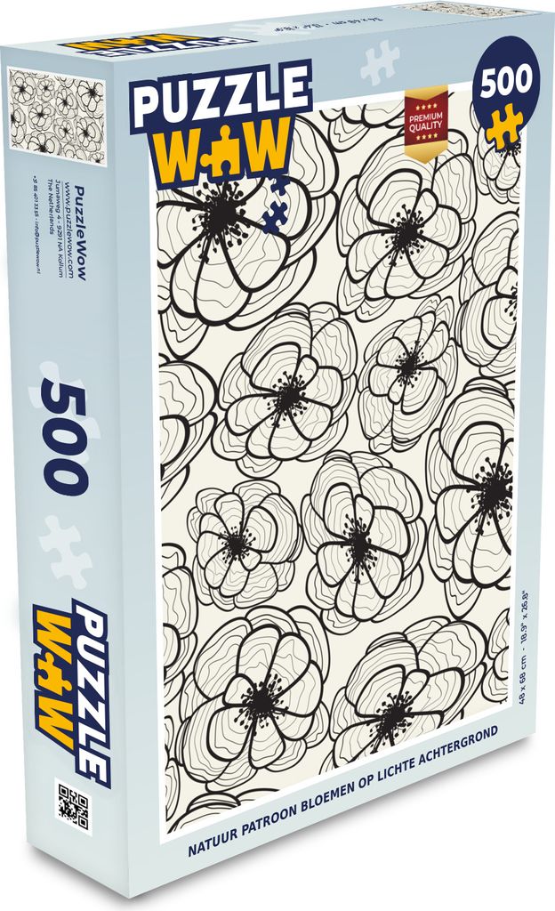 MuchoWow Puzzle 500 Teile Natur - Blumen - Muster - Denken - Spiel - Toy