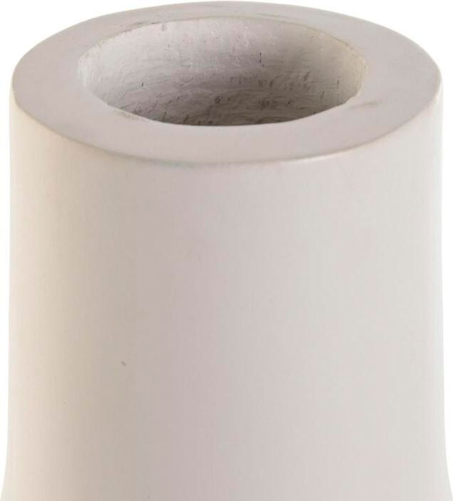 Vase Home ESPRIT Weiß Mango-Holz Moderne Gesicht 15 x 15 x 45 cm