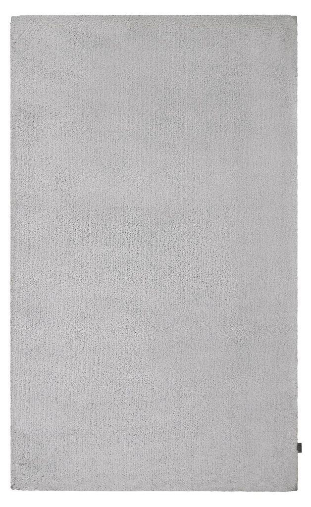 Cawö Badteppich (rutschfest) Solid Farbe platin Größe 60x100