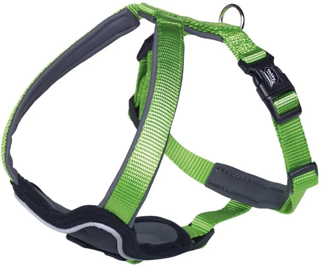 Harnais néoprène anti-irritation Nobby Confort : Vert fluo pour chien