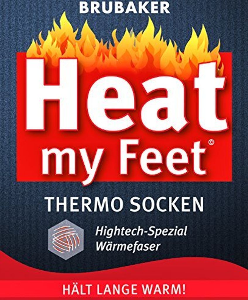 Brubaker 2 pary skarpet termicznych uni  Heat my Feet szary Zdjęcie produktu 5