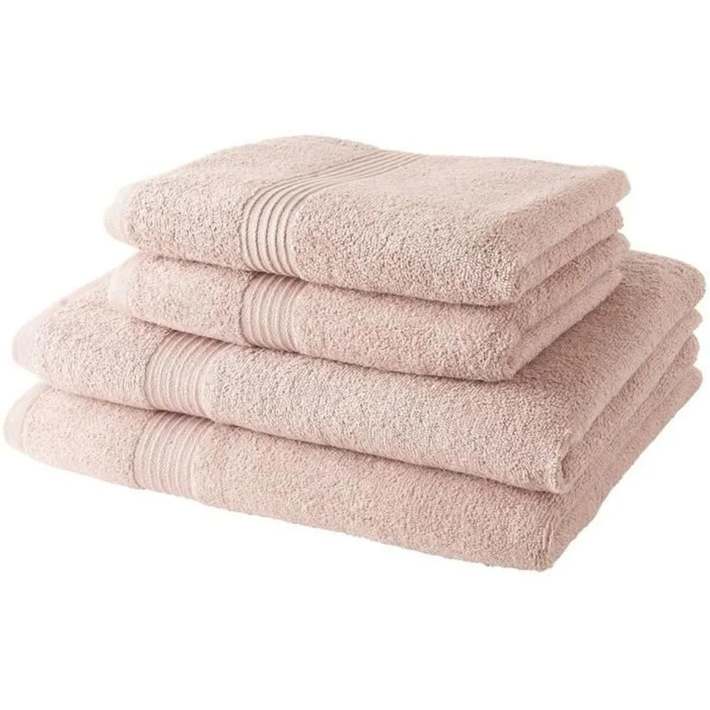 Set 4 serviettes Today coton rose - Finies les serviettes rêches !