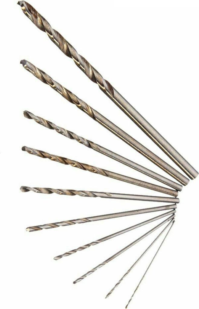 10pcs/Set Twist Drill -Bits Kleine hohe Zähigkeit Gute Effizienz Sortiertes Twist -Bohr -Bit -Kit für Kunstherstellung