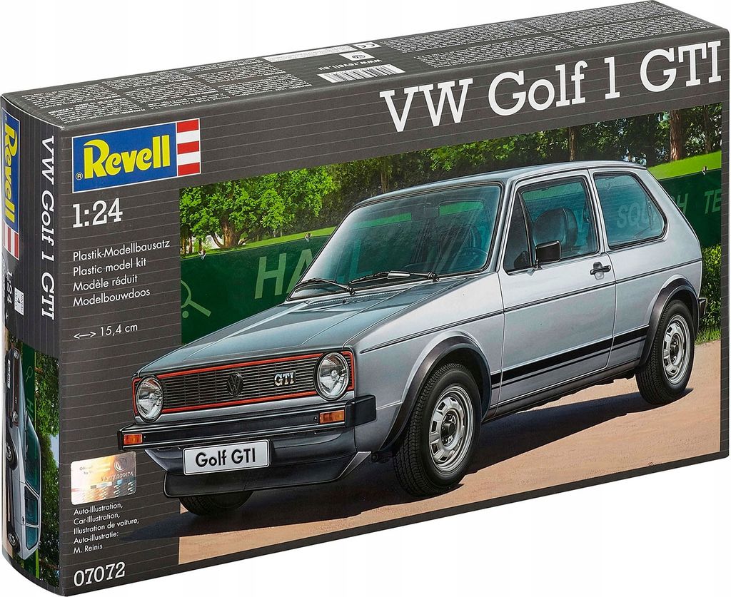 Revell VW Golf 1 GTI, Stadtautomodell, Montagesatz, 1:24, Produktbild 