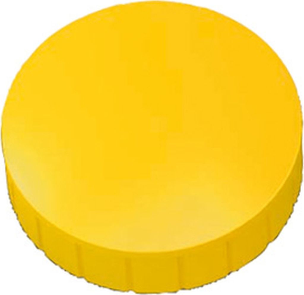 Rundmagnet Solid 38 mm 2,5 kg Haftkraft 10 Stück gelb Packung mit 12 Stück