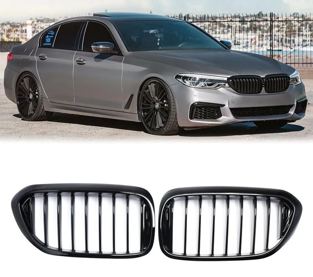 Grille de calandre BMW Série 5 finition Gloss Black, montage sans outil