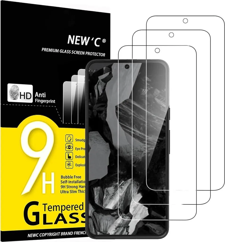 Vetro Temperato Google Pixel 8A 9H - Kit 3 Pezzi Protezione Schermo HD