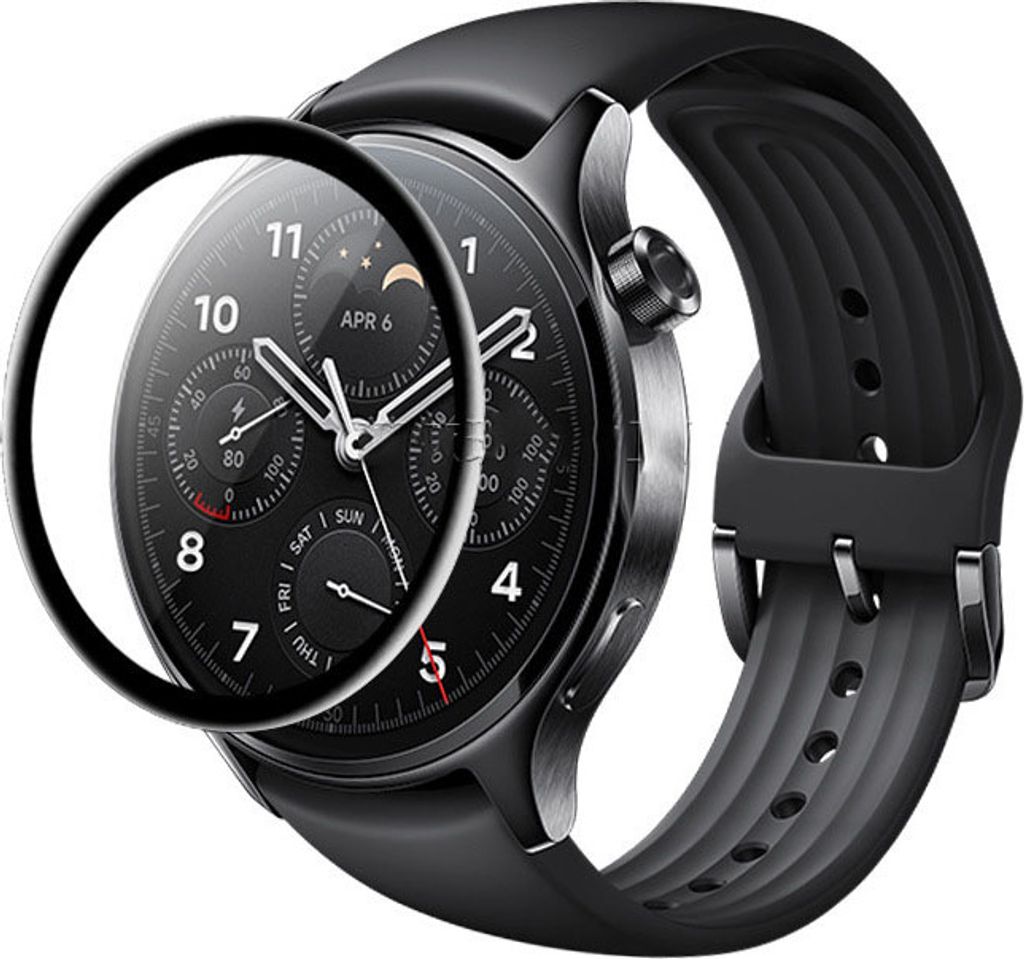 INF Displayschutz aus gehärtetem Glas für Smartwatch (2er-Pack) Xiaomi Watch S1 Pro