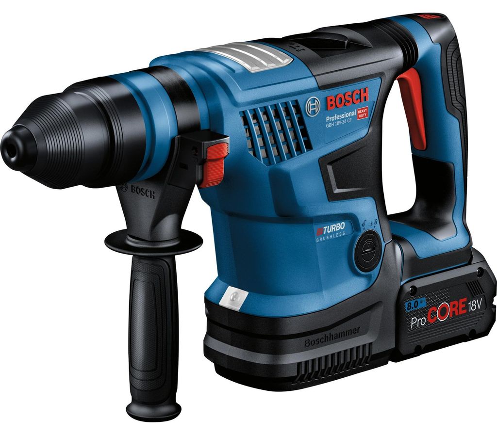 Akku-Bohrhammer BITURBO mit SDS plus GBH 18V-34 CF mit 2x Produktbild 