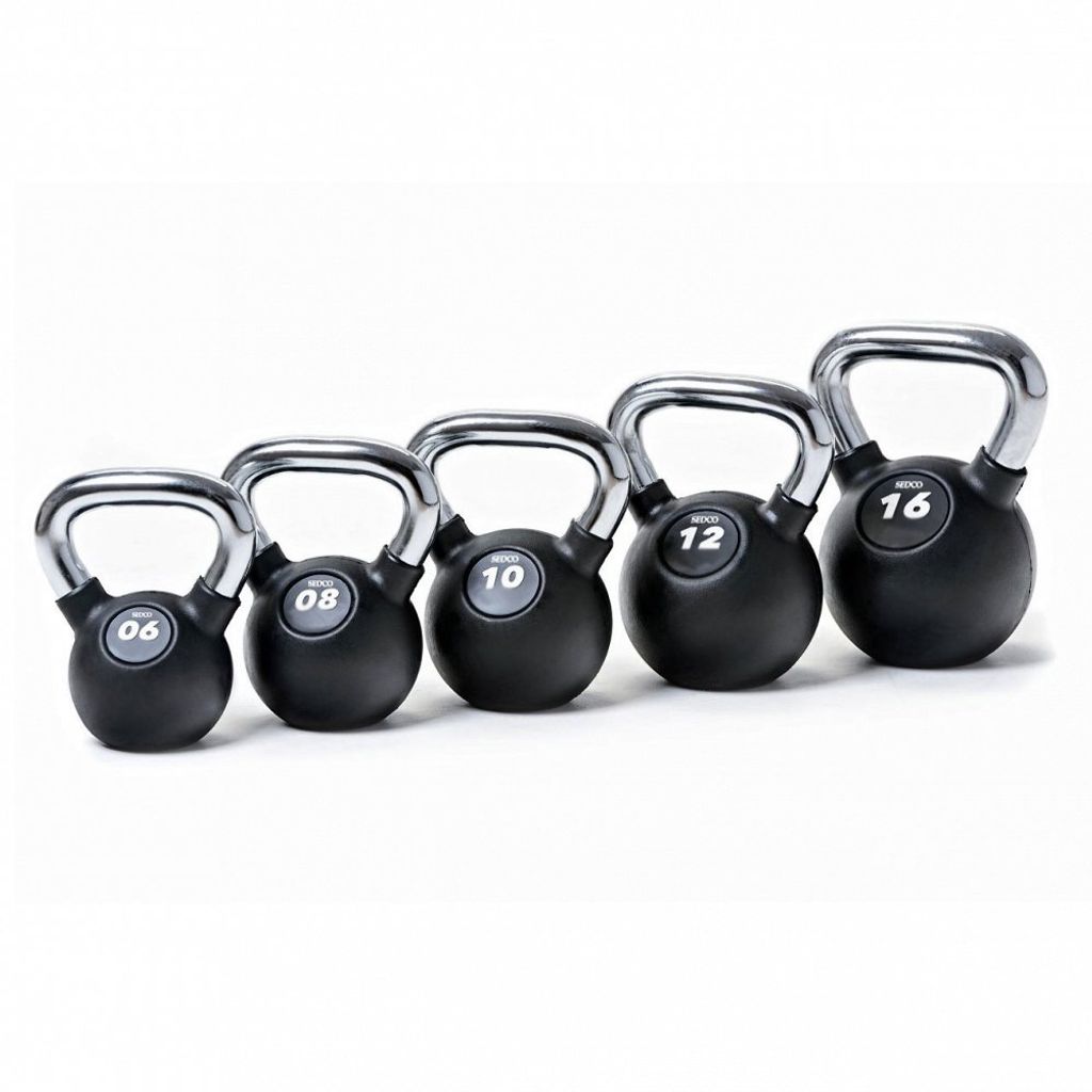 SEDCO RUBBER-CHROM Kettlebell 24 kg 16 kg Immagine del prodotto 