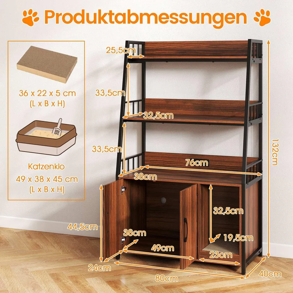 Meuble chat gain de place : protège canapé, cache câbles et rangement USB - 2