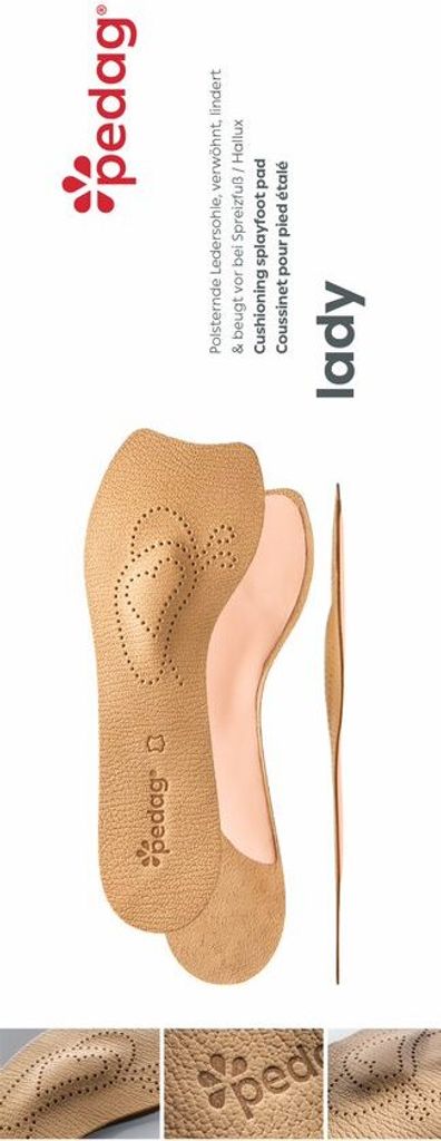 pedag Lady echt Leder Einlgesohlen für Pumps mit Pelotte, Produktbild 
