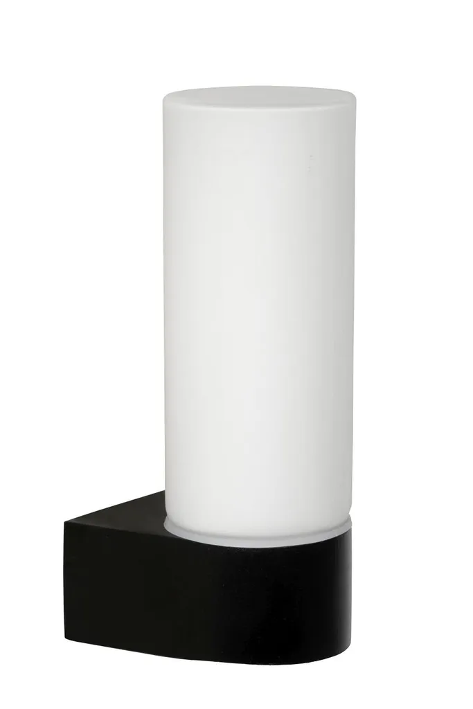 Luminaire de salle de bain design en verre noir et blanc JESSE