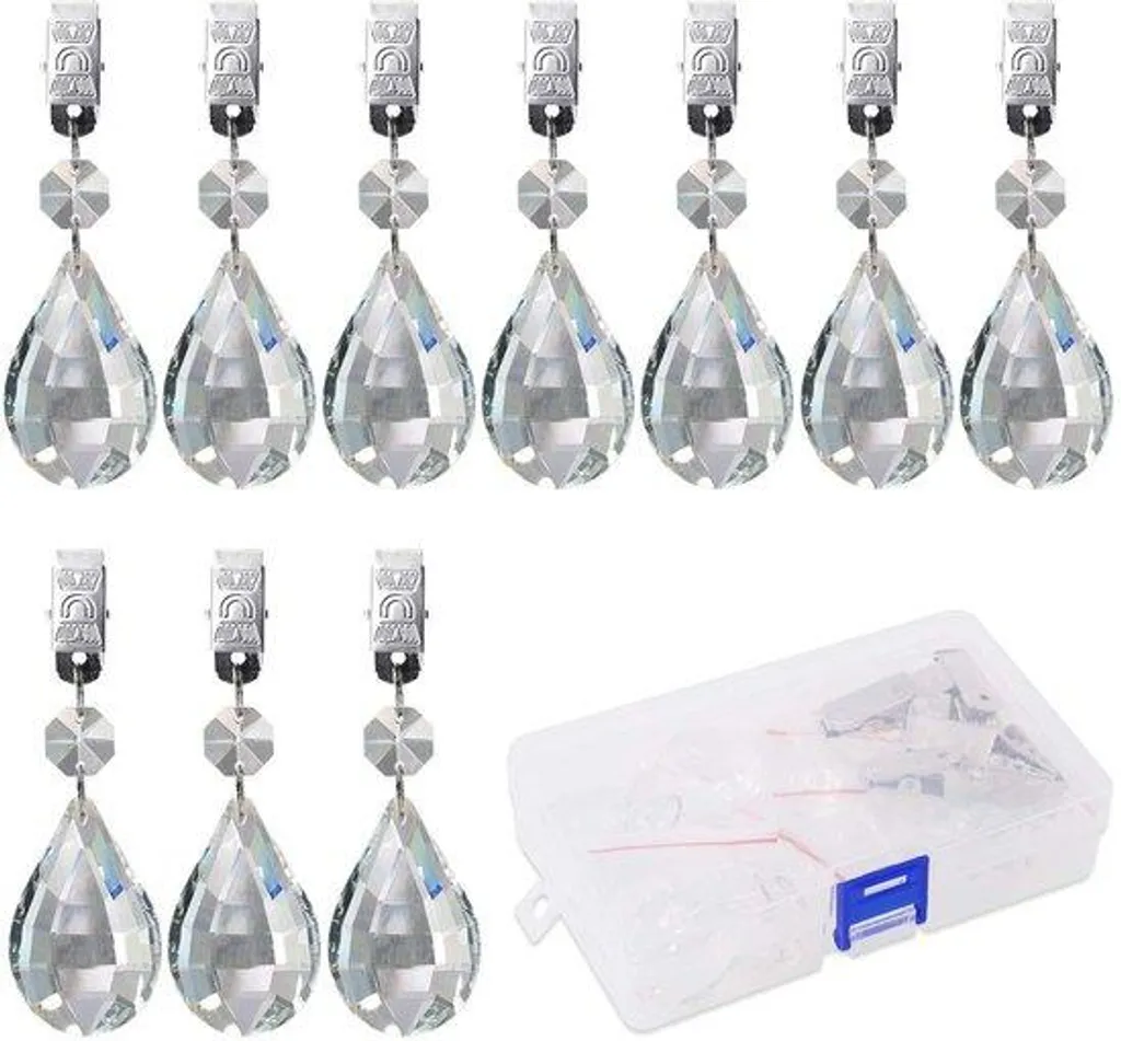 Poids de Table Décoratifs en Cristal Lot de 10 pour Jardin et Pique-nique