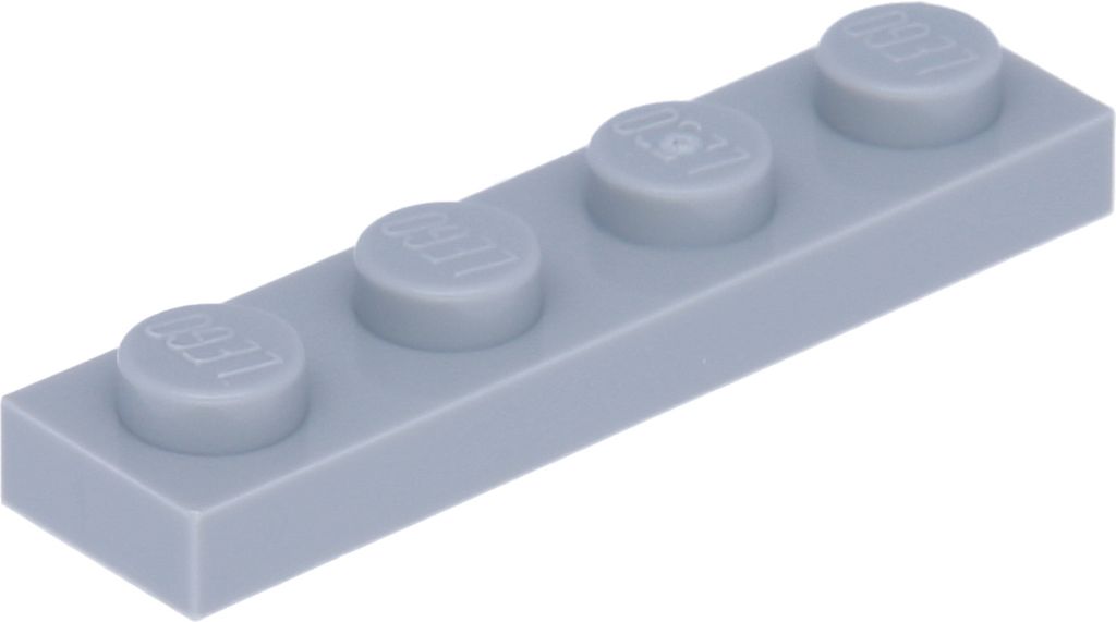 Lego 1x4 Platte 3710 - 1 Stück Hellgrau