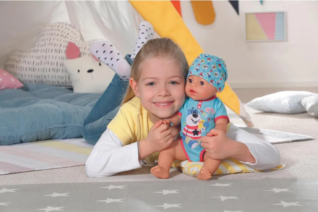 Poupon BABY born Magic Garçon 43 cm : le compagnon pour rassurer l'enfant - 7