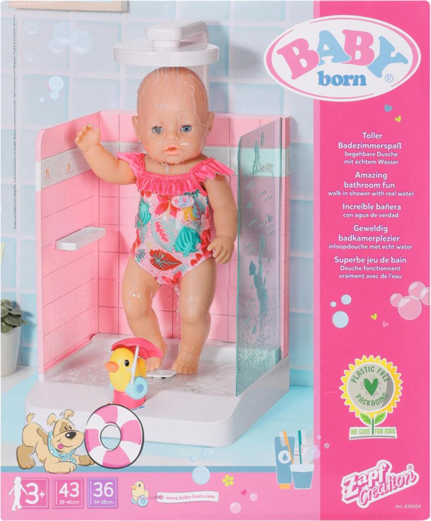 Zapf BABY born? Bath Walk in Shower| 830604 Obrázok produktu 