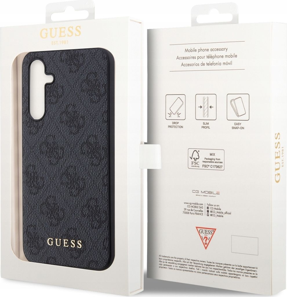 Pouzdro Guess 4G Metal Gold Logo Pro Samsung Galaxy S23 Fe Obrázek produktu 