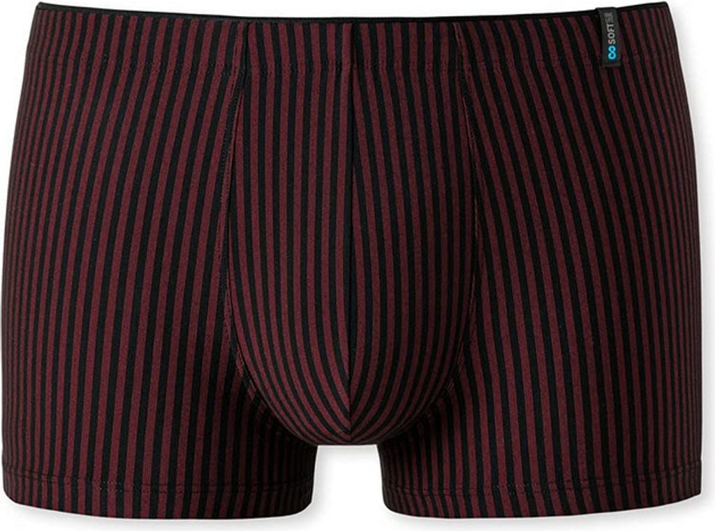 Schiesser Herren Hip-Shorts  Rot-black 6  3-er Pack Produktbild 