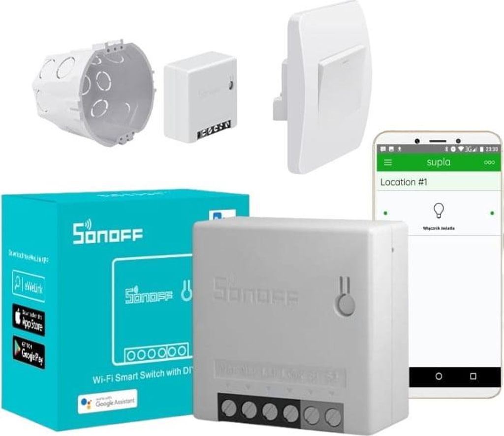 Sonoff Mini R2 Unterputz-WLAN-Relais mit SUPLA-Software-Update-Service