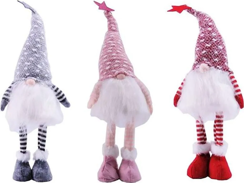 Gnome illuminé 45 cm pour décorer le sapin - Ambiance de Noël féerique