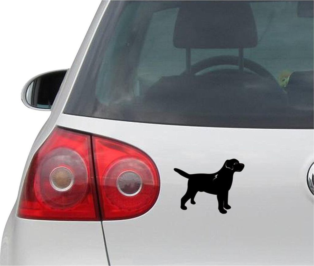Aufkleber / Autoaufkleber - JDM - Die cut - LAB - Hund - Folie Auto Decal Sticker - schwarz - 139mmx109mm