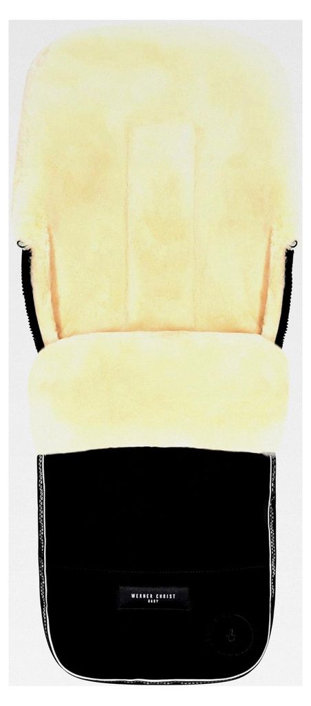Lammfell-Fußsack FLIMS ICONIC LINE – vollfelliger Buggy- und Kinderwagen-Fußsack (ab 6 bis 36 Monaten), medizinisches Fell, universell mit Län...