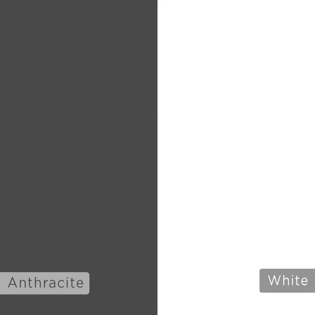 Tablette murale design LIX anthracite et blanc, finition mat 35 cm - 4