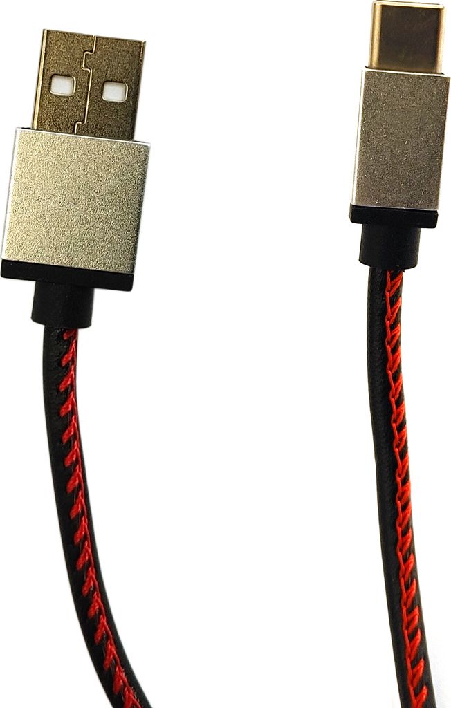 USB-C Schnell-Ladekabel 90cm Kunstleder USB Typ C Datenkabel Ladekabel Smartphone