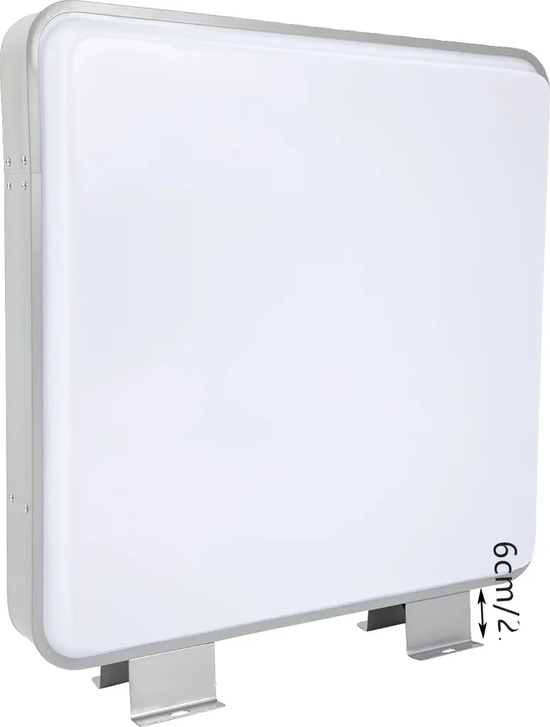 Enseigne lumineuse LED double face étanche blanche 16W pour extérieur